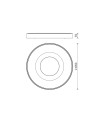 COIN * PLAFÓN REDONDO LED 100W - 2700-5000K - CON MANDO - MADERA